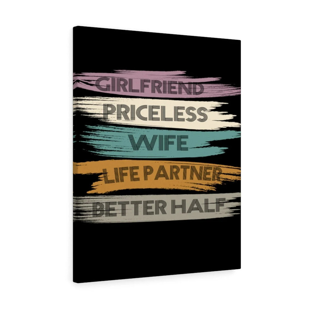 Inspirational Wall Art Priceless Wife Life Partner Wall Art Motivation for